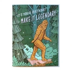 Patina Stores Cards & Wrap Bigfoot Birthday Card