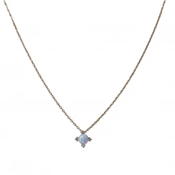 Patina Stores Opal Charm Necklace Jewelry