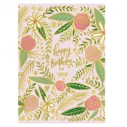 Patina Stores Pink Floral Birthday Card Cards & Wrap