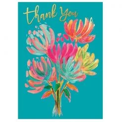 Patina Stores Flower Bouquet Thank You Card