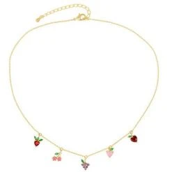 Patina Stores Fruit Basket Necklace Jewelry