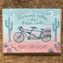 Patina Stores Tandem Bicycle Anniversary Card