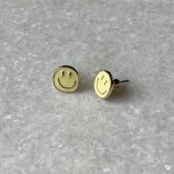 Patina Stores Smiley Face Stud Earrings Jewelry