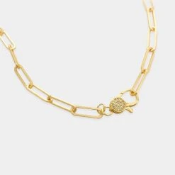 Patina Stores Jewelry Matte Paperclip Chain Necklace