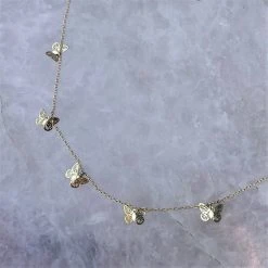 Patina Stores Gold Butterfly Necklace Jewelry