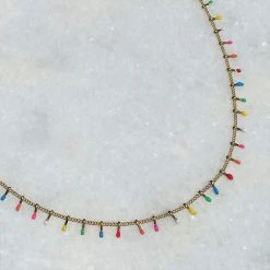 Patina Stores Multicolor Dainty Charm Necklace