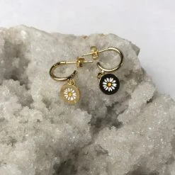 Patina Stores Gold Daisy Coin Earrings