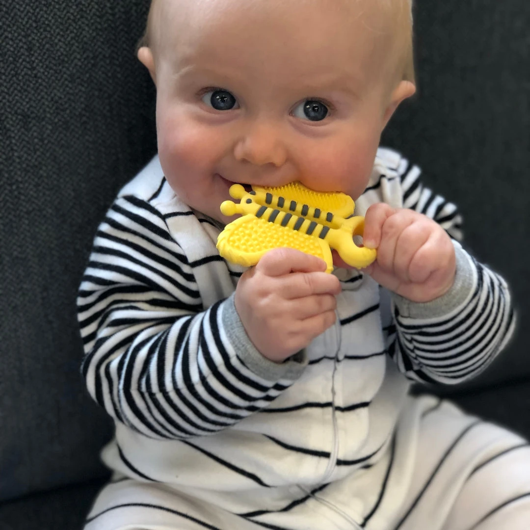 Patina Stores Baby & Toddler Bee Teether Toothbrush 2 Patina Stores Baby & Toddler Bee Teether Toothbrush