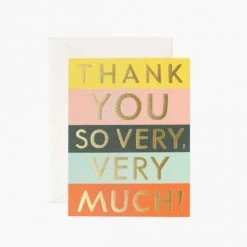 Patina Stores Color Block Thank You Card