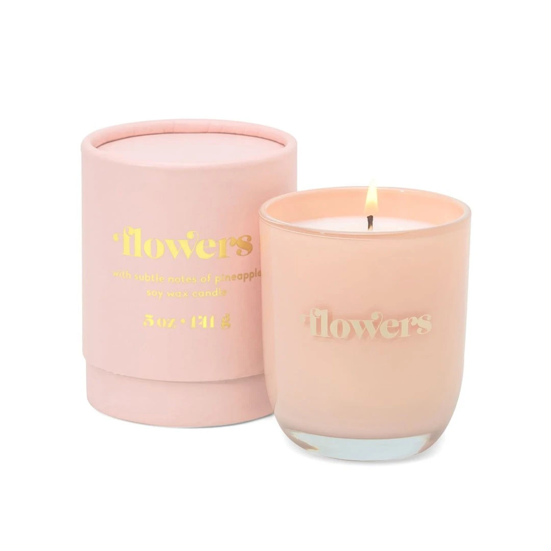Patina Stores Flowers Pink Opaque Glass Candle Fragrance 1 Patina Stores Flowers Pink Opaque Glass Candle Fragrance