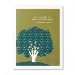 Patina Stores How Wonderful Life Is Birthday Card Cards & Wrap