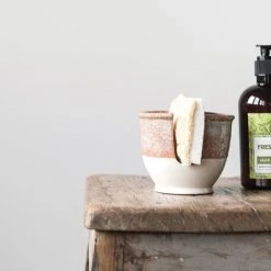 Patina Stores Rust Or Grey Stoneware Sponge Holder Kitchen