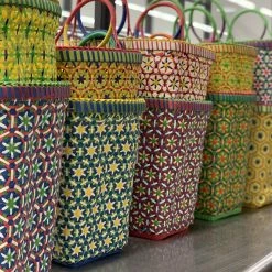 Patina Stores Bright Multicolored Market Baskets Garden