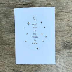 Patina Stores Cards & Wrap Love You To The Moon & Back Card
