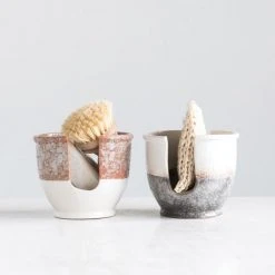 Patina Stores Rust Or Grey Stoneware Sponge Holder Kitchen