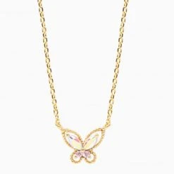 Patina Stores Gold Butterfly Necklace