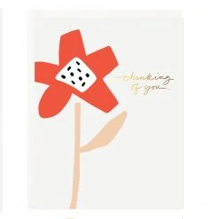 Patina Stores Abstract Flower Thinking Of You Card