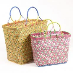 Patina Stores Bright Multicolored Market Baskets Garden