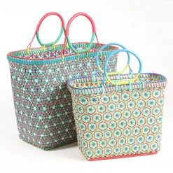 Patina Stores Bright Multicolored Market Baskets Garden