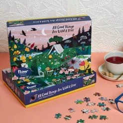 Patina Stores Garden All Good Things Are Wild & Free Puzzle