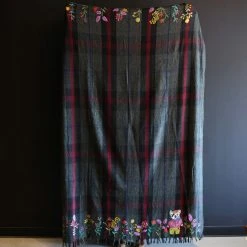 Patina Stores Home Goods Floral Frenchie Blanket