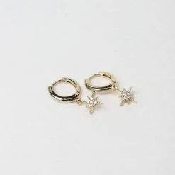 Patina Stores Drop Starburst Huggie