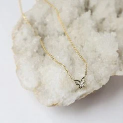 Patina Stores Jewelry Pave Butterfly Necklace