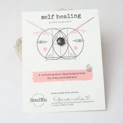 Patina Stores Black Sunstone Self Healing Necklace