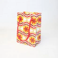 Patina Stores Zig Zag Floral Mini Gift Bag Gift Bags