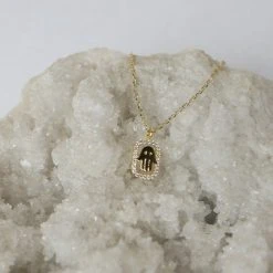 Patina Stores Hamsa Pendant Necklace Jewelry