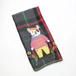 Patina Stores French Bull Dog & Kitty Tea Towels