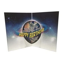 Patina Stores Space Cat Birthday Card