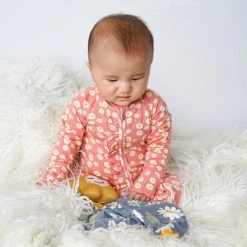 Patina Stores Blue Daisy Bamboo Baby Lovey Baby & Toddler