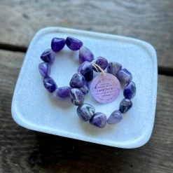 Patina Stores Amethyst Stretch Bracelet