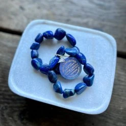 Patina Stores Lapis Gemstone Stretch Bracelet Mystic