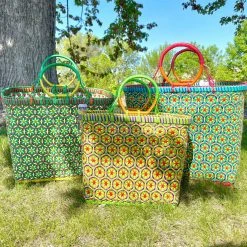 Patina Stores Bright Multicolored Market Baskets Garden