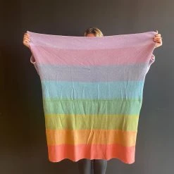 Patina Stores Rainbow Heart Baby Blanket