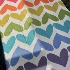 Patina Stores Rainbow Heart Baby Blanket