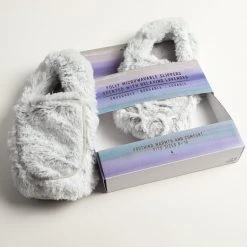 Patina Stores Women Lavender Heatable Slippers