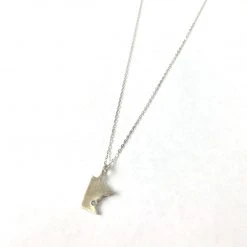 Patina Stores Silver MN Stone Necklace Jewelry