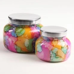 Patina Stores Fragrance Watercolor Volcano Candles