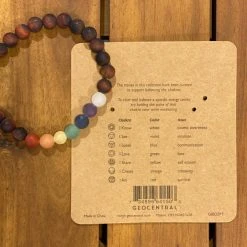 Patina Stores Men's Chakra Beaded Bracelet