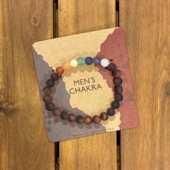 Patina Stores Men's Chakra Beaded Bracelet
