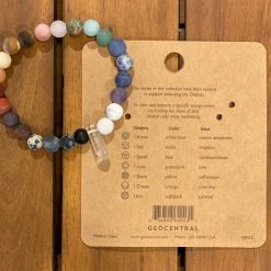 Patina Stores Jewelry Chakra Beaded Bracelet With Crystal