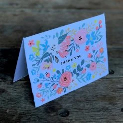 Patina Stores Bright Floral Thank You Card