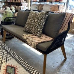 Patina Stores Seville Black Rope Bench