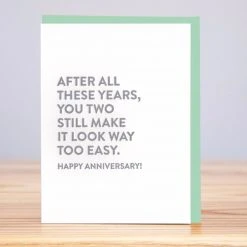 Patina Stores Look Easy Anniversary Card Cards & Wrap