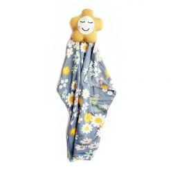 Patina Stores Blue Daisy Bamboo Baby Lovey Baby & Toddler