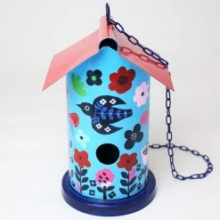 Patina Stores Garden Blue Floral Bird House
