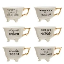 Patina Stores Entertaining Stoneware Footed Tea Cup